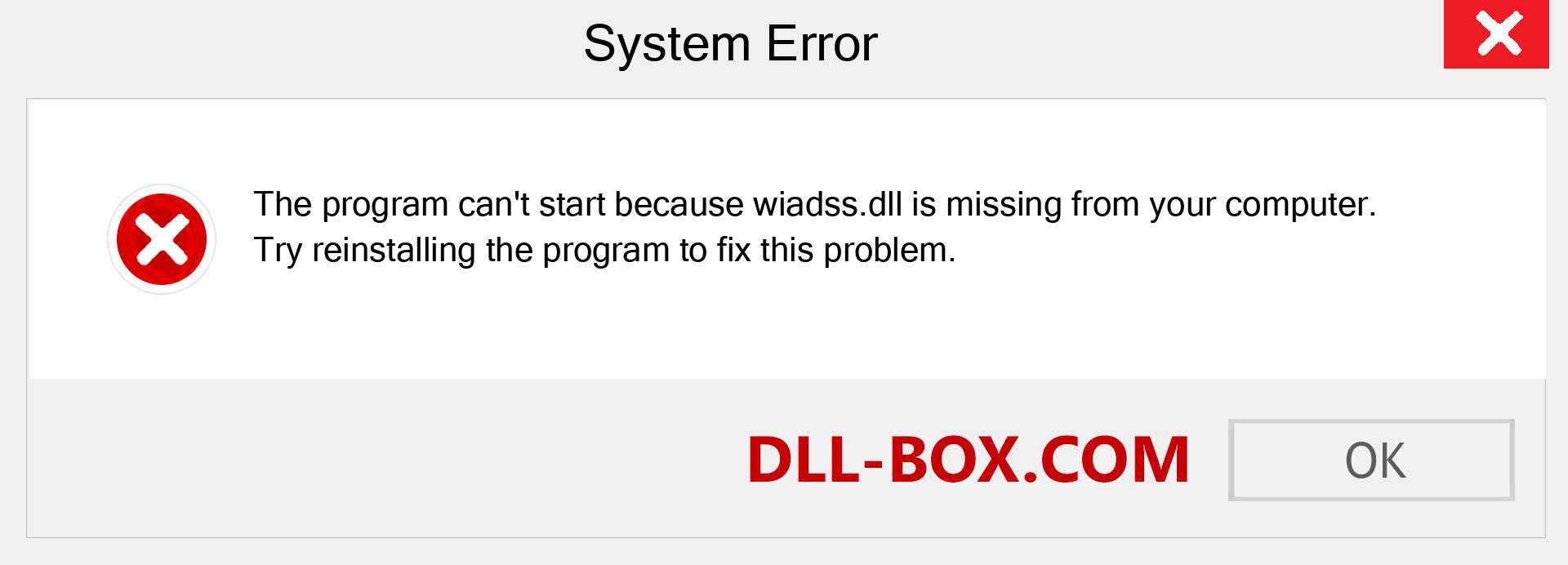  wiadss.dll file is missing?. Download for Windows 7, 8, 10 - Fix  wiadss dll Missing Error on Windows, photos, images